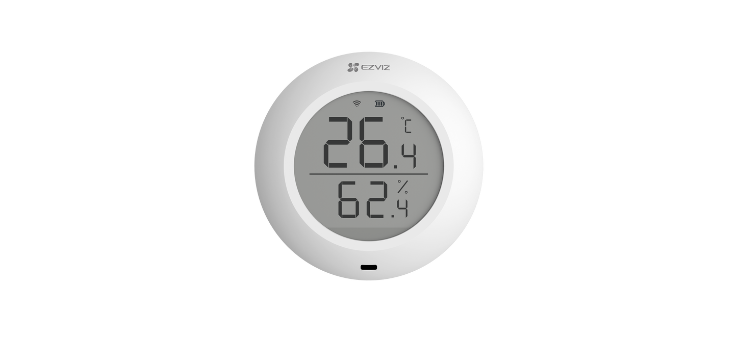 EZVIZ juhtmevaba õhuniiskuse ja temperatuuri andur (T51C)